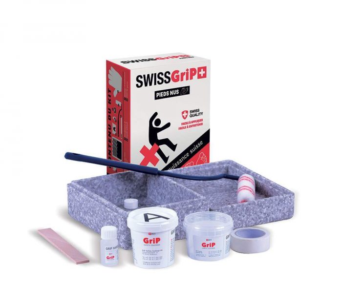 Kit d'application de l'antidérapant Swiss Grip, facile à mettre en œuvre